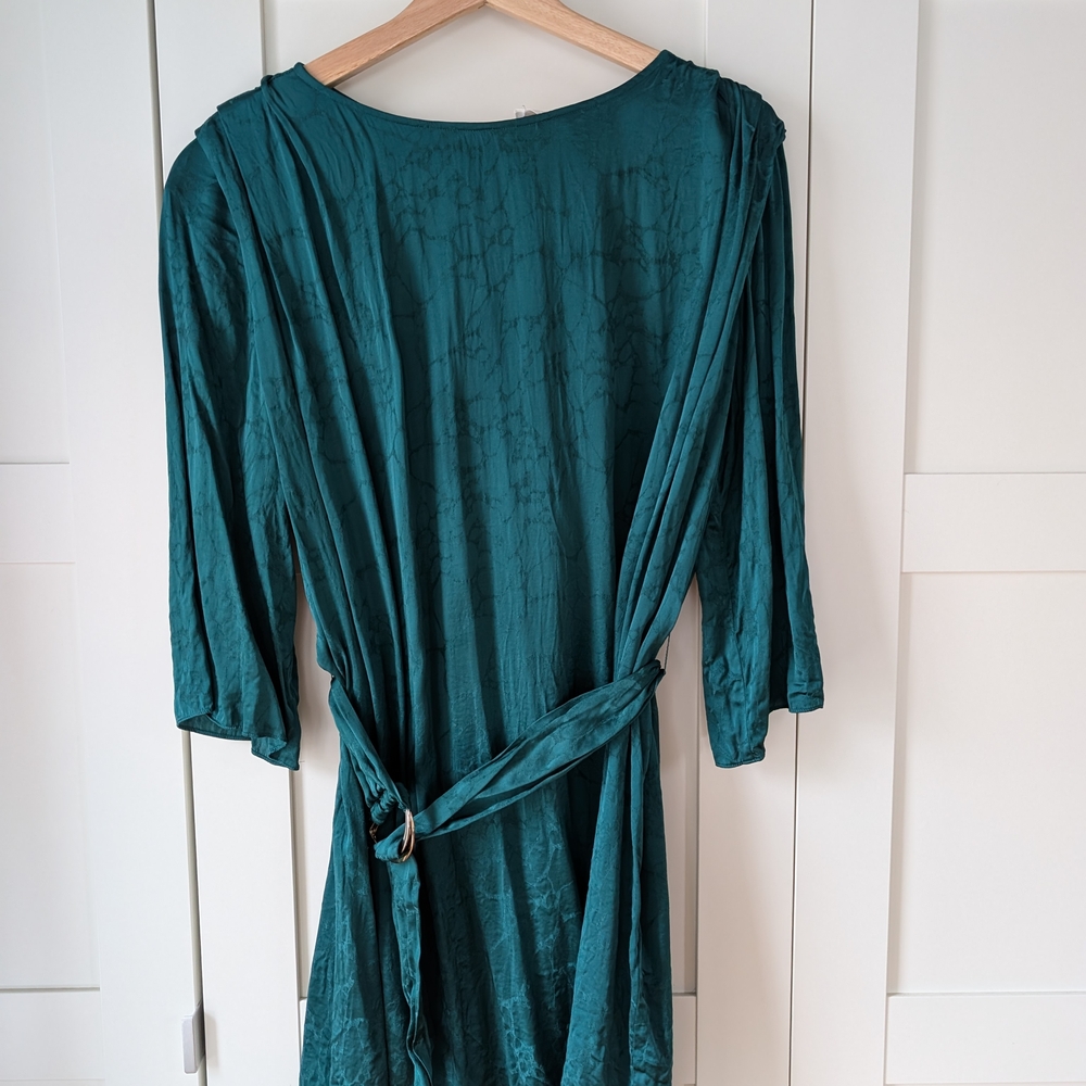 Ba&sh Teal Patterned Dress